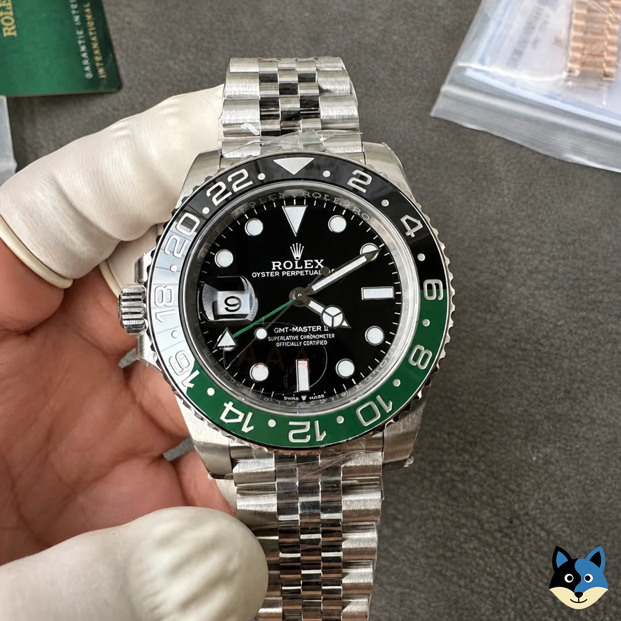 GMT Master II 126720 Sprite Jubilee 40mm SS/SS Black Dial VSF DD3285 V3