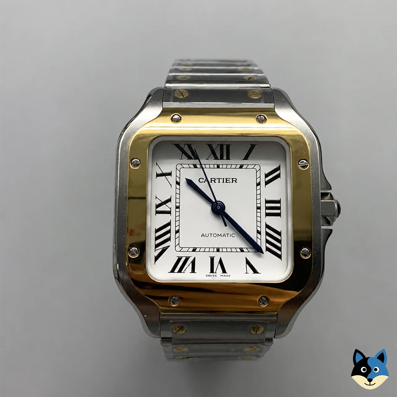 Santos Medium 35mm YG White Dial SS Bracelet BVF MY9039