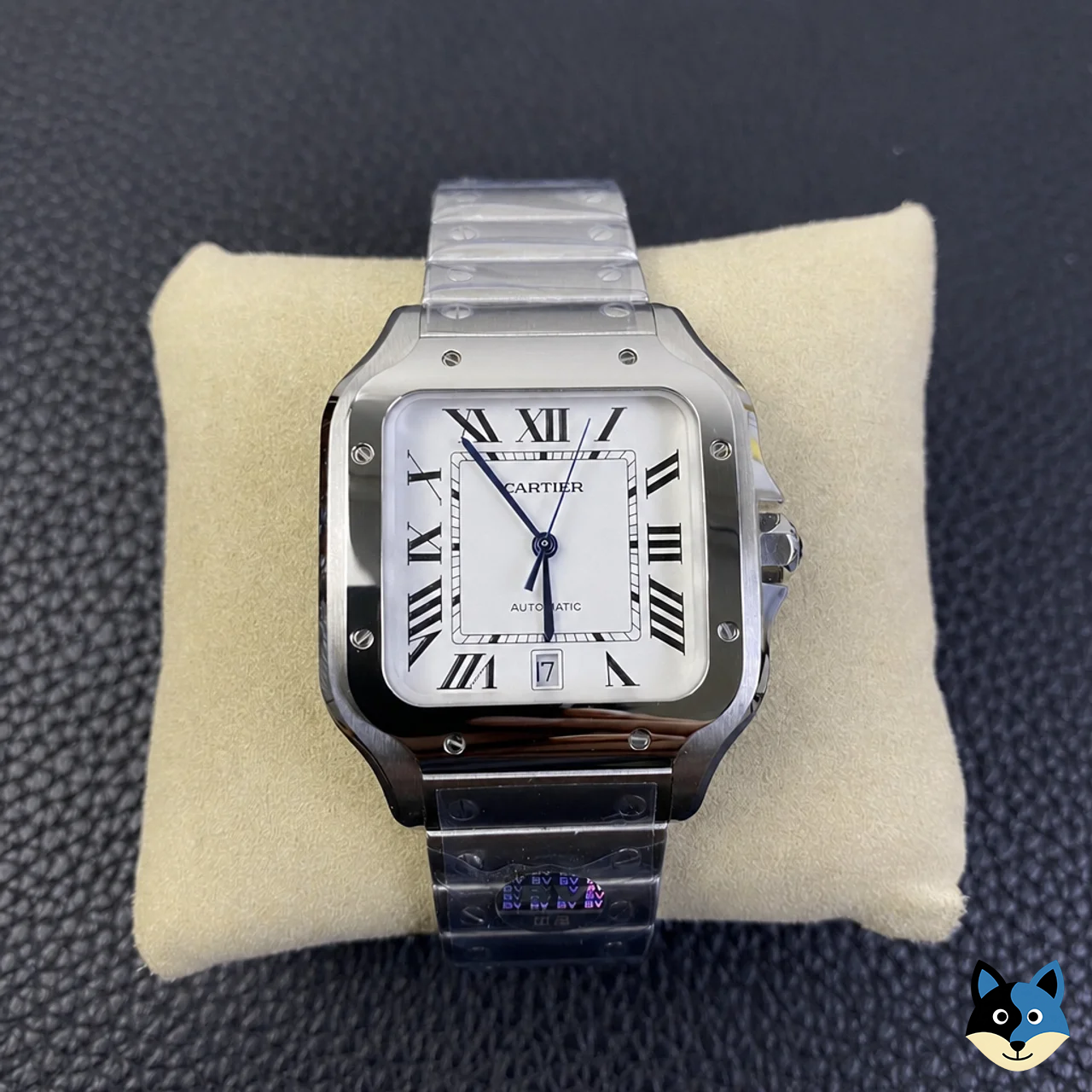 Santos Large 40mm White Dial SS Bracelet BVF MY9015