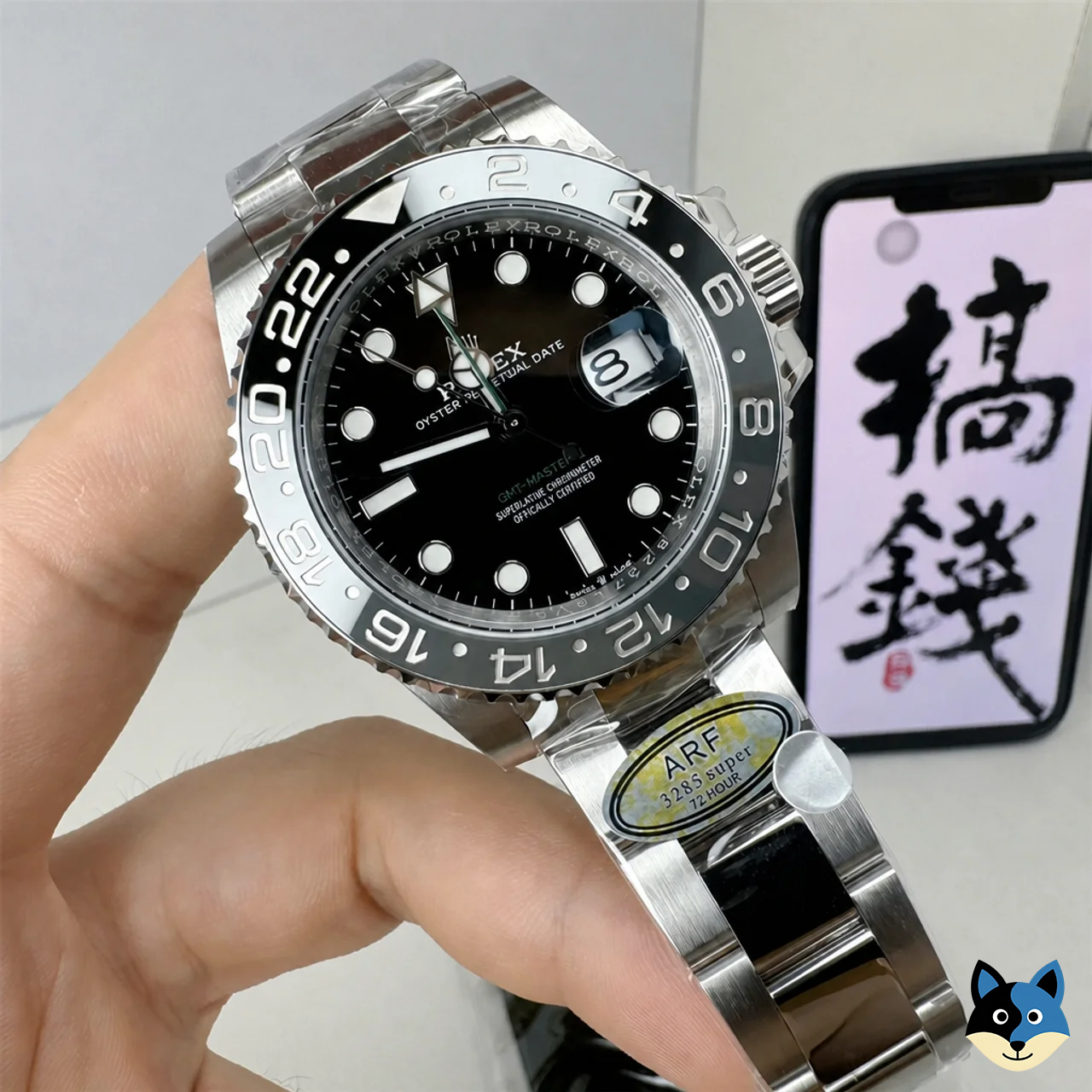 GMT Master II 126710 Bruce Wayne Oyster 40mm SS/SS Black Dial ARF VR3285